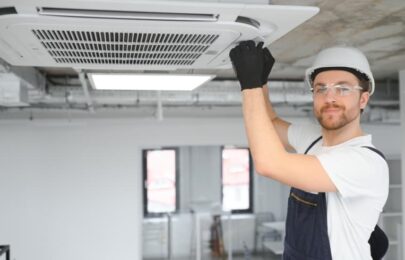 AC repair in the home using up-to-date equipment